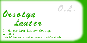 orsolya lauter business card